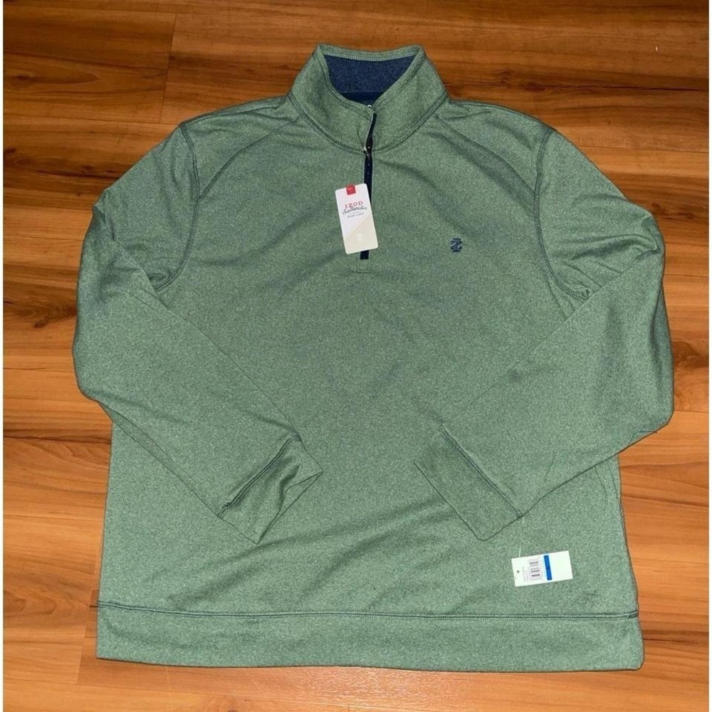 NWT IZOD Saltwater Golf‎ Quarter Zip Performance Shirt Jacket Pullover